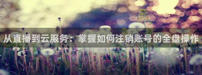 857足球比赛直播免费：从直播到云服务：掌握如何注销账号的全盘操作